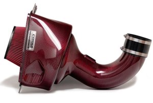Chevrolet Corvette Performance Air Intake - CORSA Performance - Closed Box + DryTech Filter - Red Carbon Fiber - `14-`19